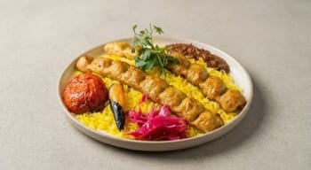 Chicken Koobideh Kabab (Two Skewers)